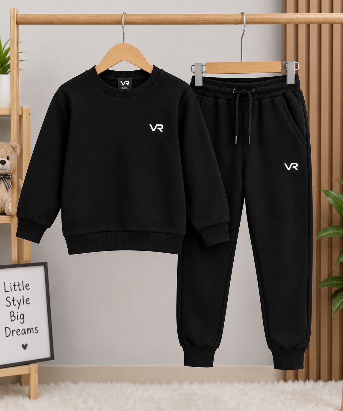 VORAN Kids Black Tracksuit
