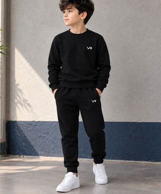 VORAN Kids Black Tracksuit