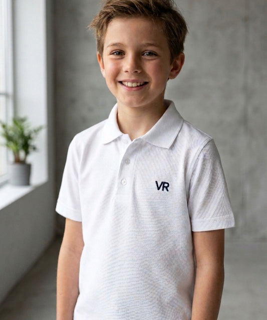 VR Classic White Polo Shirt