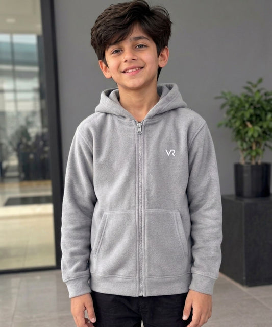 Lite Gray Fleece Hoodie
