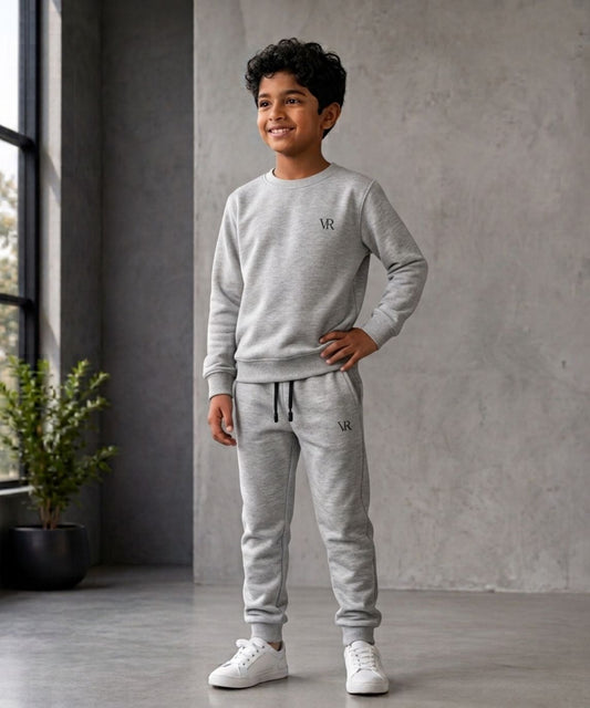 VORAN Light Grey Fleece Tracksuit