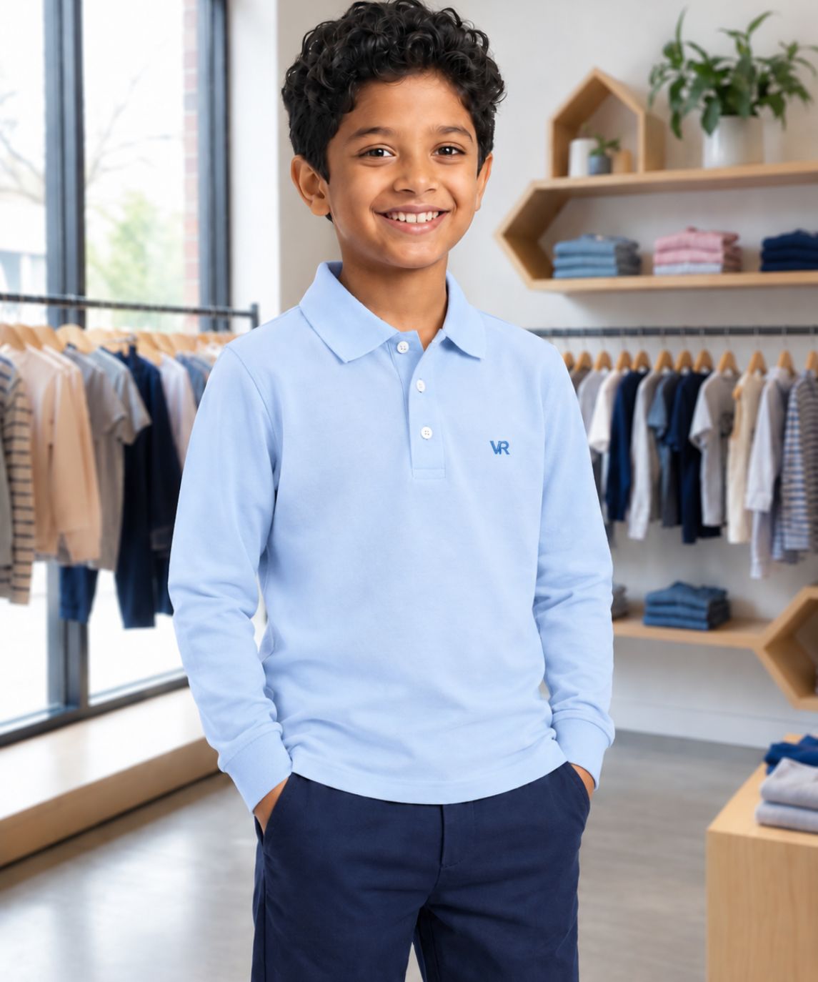 Voran Kids Navy Blue Polo Shirt